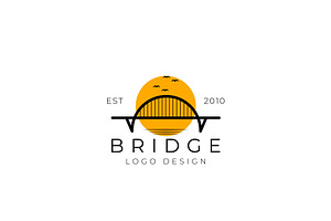 Minimalist Bridge Logo Design