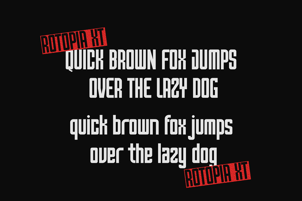ROTOPIA XT - Sans Serif Font