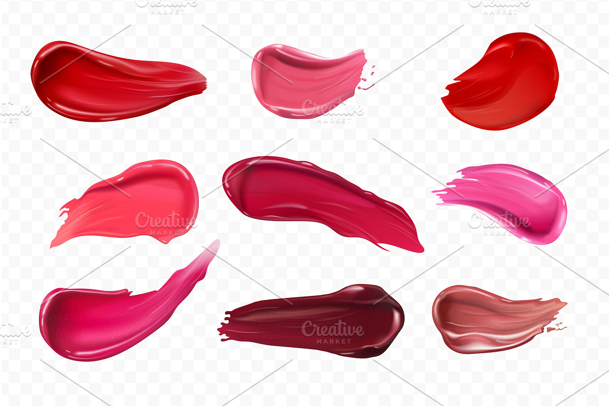 Realistic lipstick smear. Lip balm, an Object Illustration by Stock-Smart-Start