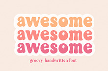 Awesome - Groovy Font for Crafters