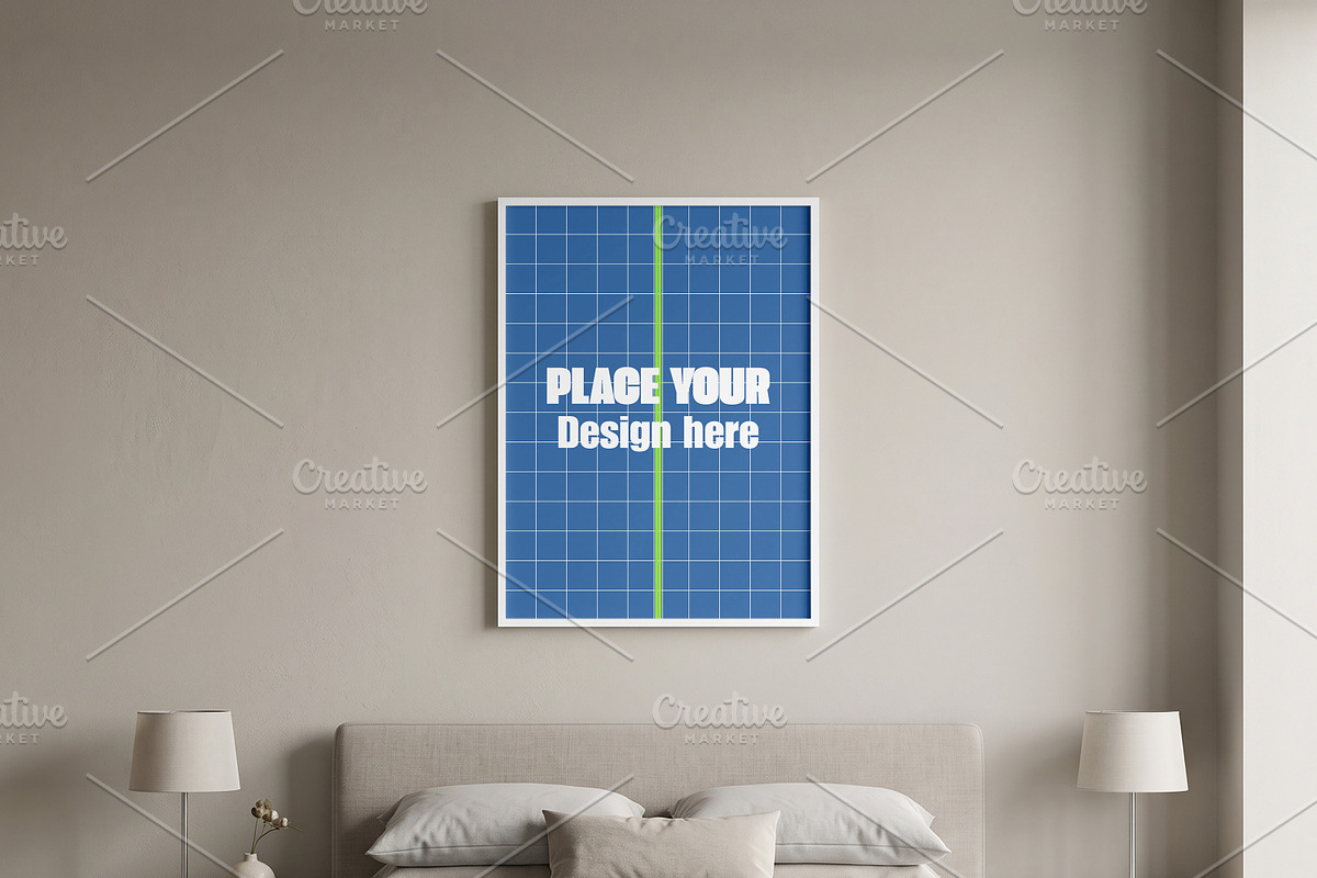 Portrait Wall Art Frame Mockup, a Household Mockup by Pixel Foundry (Photo 4 of 6)