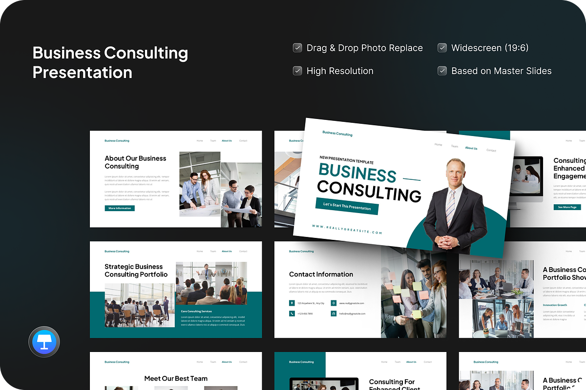 Business Consulting Keynote, a Presentation Template by SquidPixey (Photo 1 of 7)