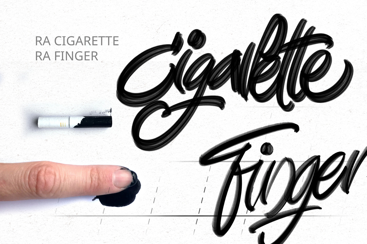 Without Lettering Brushes. Procreate, a Brush Add-On by Diacritics (Photo 12 of 15)