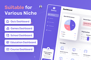 Queezy Dashboard - Quiz Dashboard UI