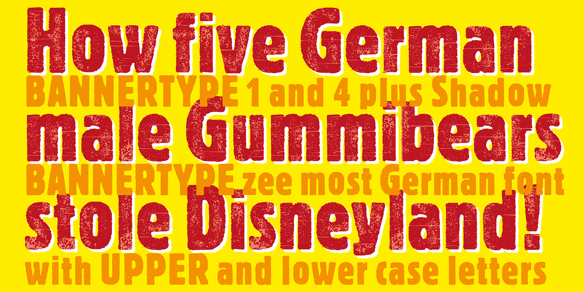 Bannertype, a Font by Wiescher-Design (Photo 1 of 8)