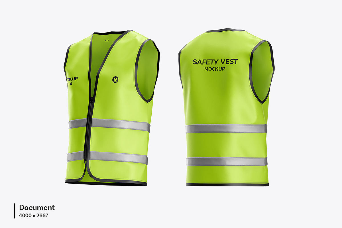 Safety Vest Uniform Mockup, an Apparel Mockup by RamStudio2 (Photo 8 of 15)