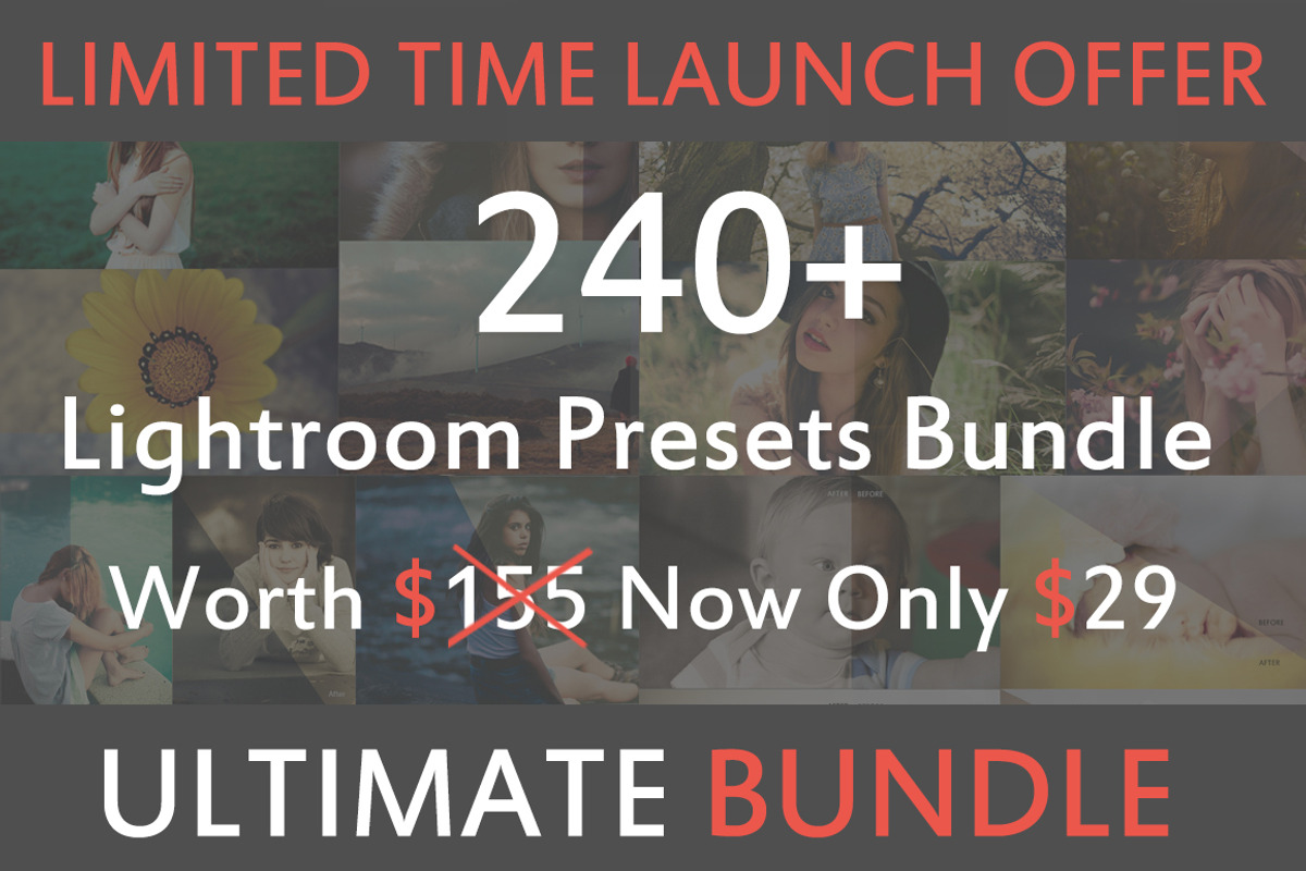 240+ Premium Lightroom Presets