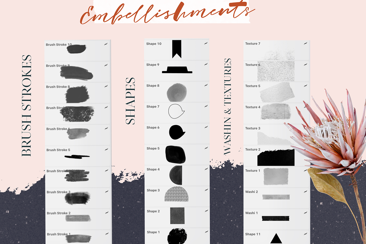 Bohemain Brush pack for Procreate, a Brush Add-On by OkayAnnie Designs (Photo 10 of 12)