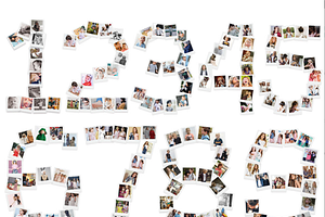 Numbers Collage From 0-10 Polaroid, a Design Template by AIW SOLUTIONS