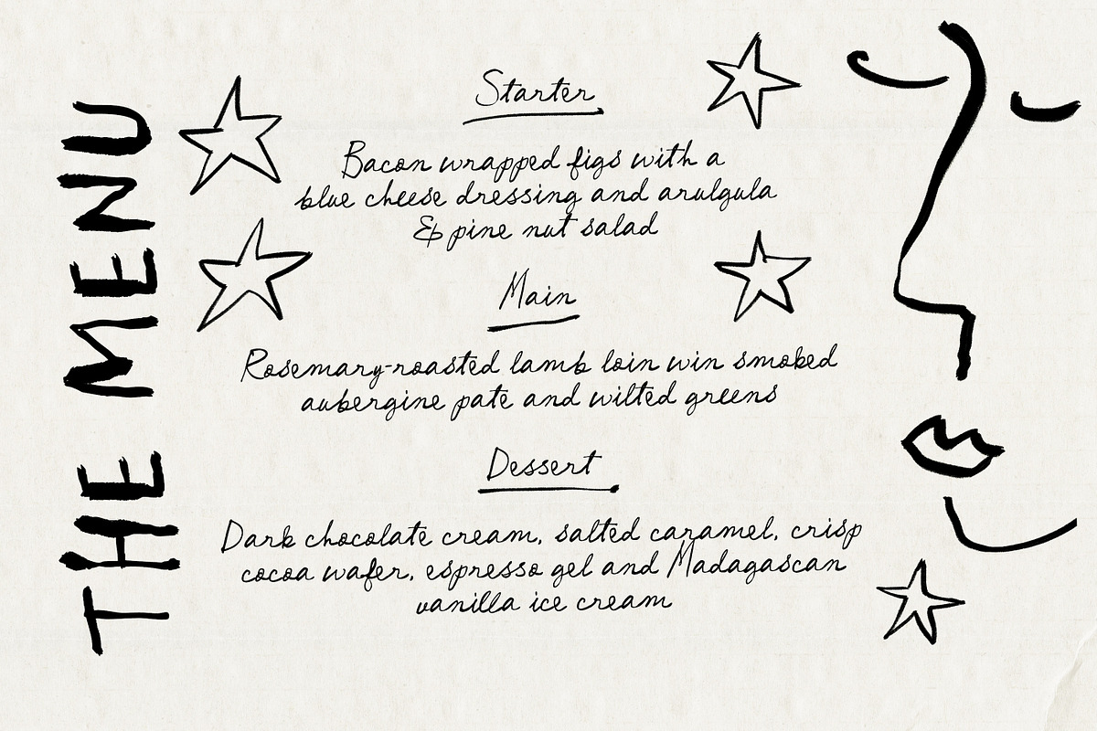 Picasso's Paintbrush Font Duo, a Handwritten Font by Nicky Laatz (Photo 8 of 16)