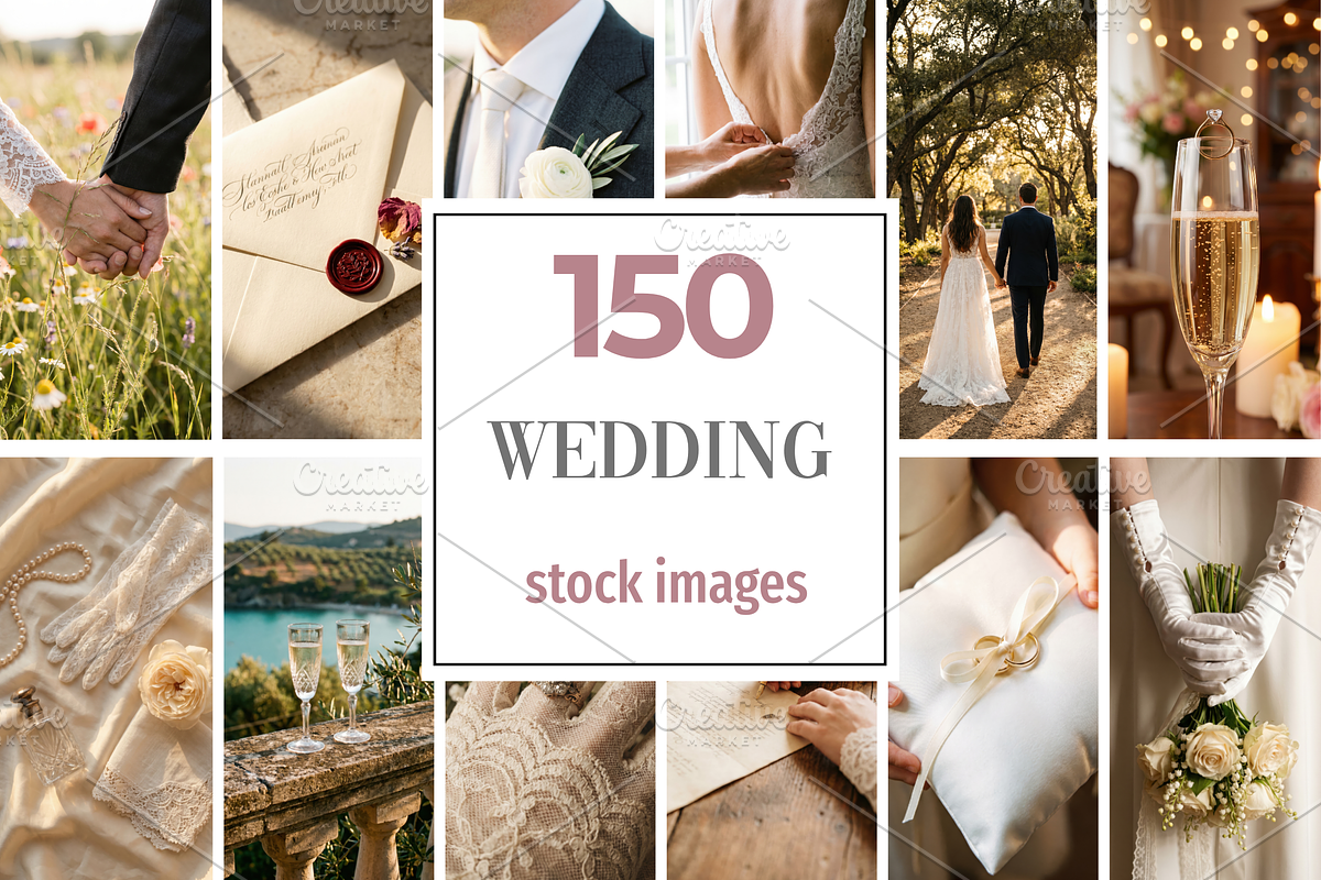 150 Wedding Stock Photos, a Holiday Photo by Selenique Studio (Photo 1 of 10)