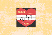 Music Poster Inspirational Quote, a Decorative Illustration by PsychocheArt (Thumbnail 1 of 2)