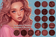 Procreate Hair Braids curly brushes, a Brush Add-On by Revabrush (Thumbnail 10 of 10)