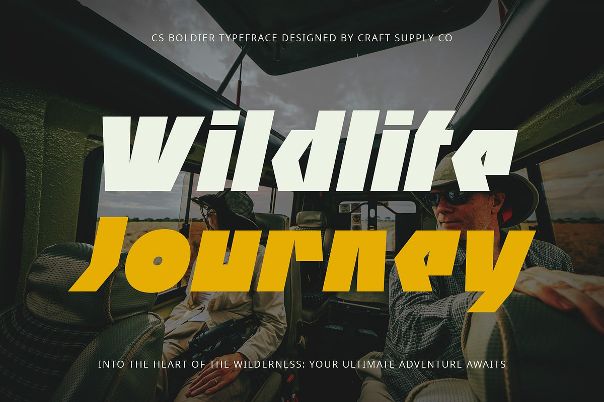 CS Boldier – Bold Font, a Sans Serif Font by Craft Supply Co. (Photo 3 of 8)