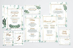 Marble & Floral Wedding Suite