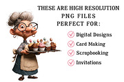 Whimsical Easter Grandma Clipart, an Illustration by OK Design (Thumbnail 4 of 6)