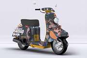 Vintage Scooter Mock-Up, a Product Mockup by DesignRushMarket (Thumbnail 3 of 5)