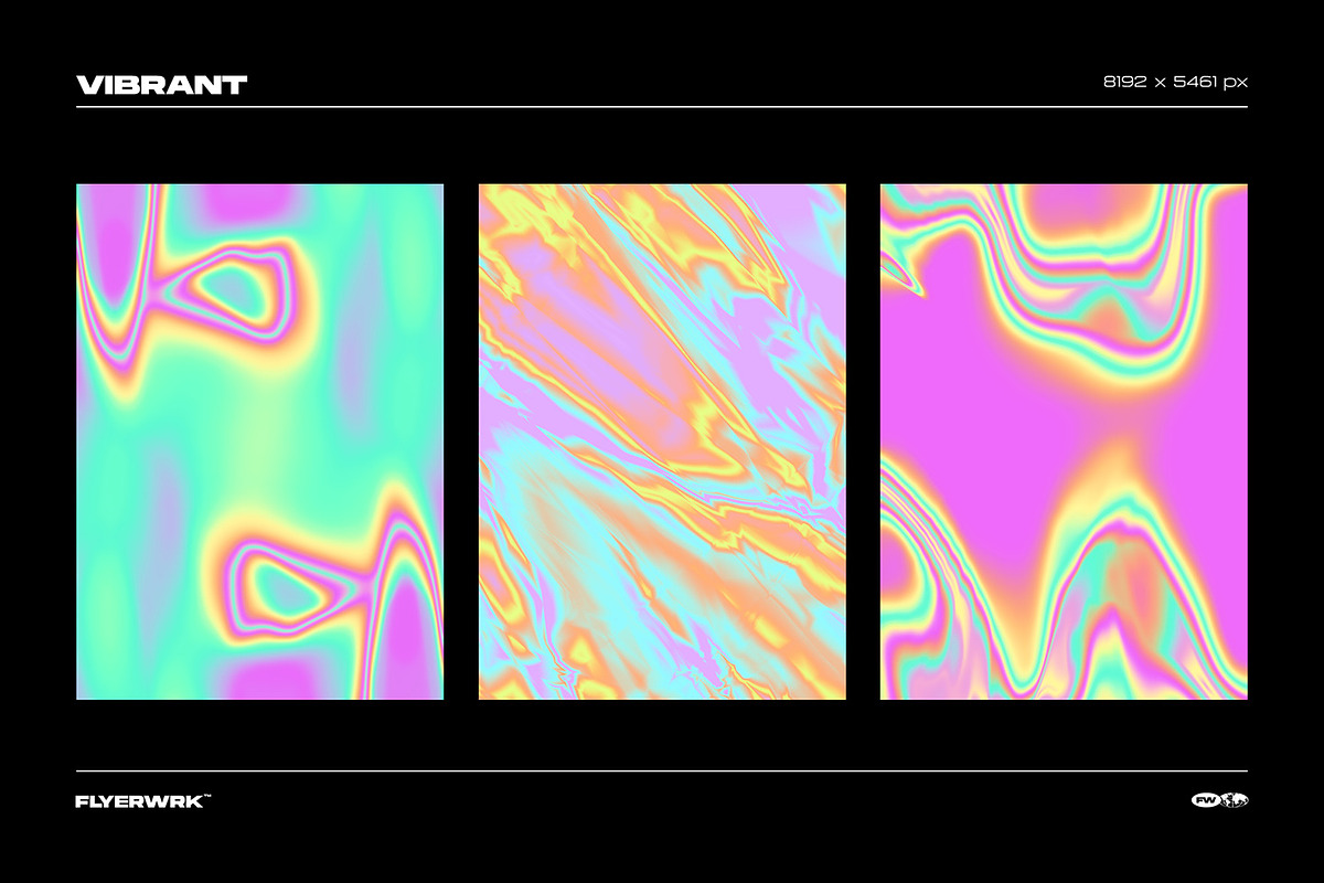 Trippy - 32 Psychedelic Backgrounds, a Texture Graphic by FLYERWRK (Photo 3 of 16)