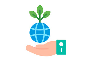 Environment Flat Icon, a Duotone Icon by Pexelpy
