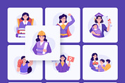 Women's Day Illustration Art Set, a Person Illustration by Creative Stall (Thumbnail 7 of 9)