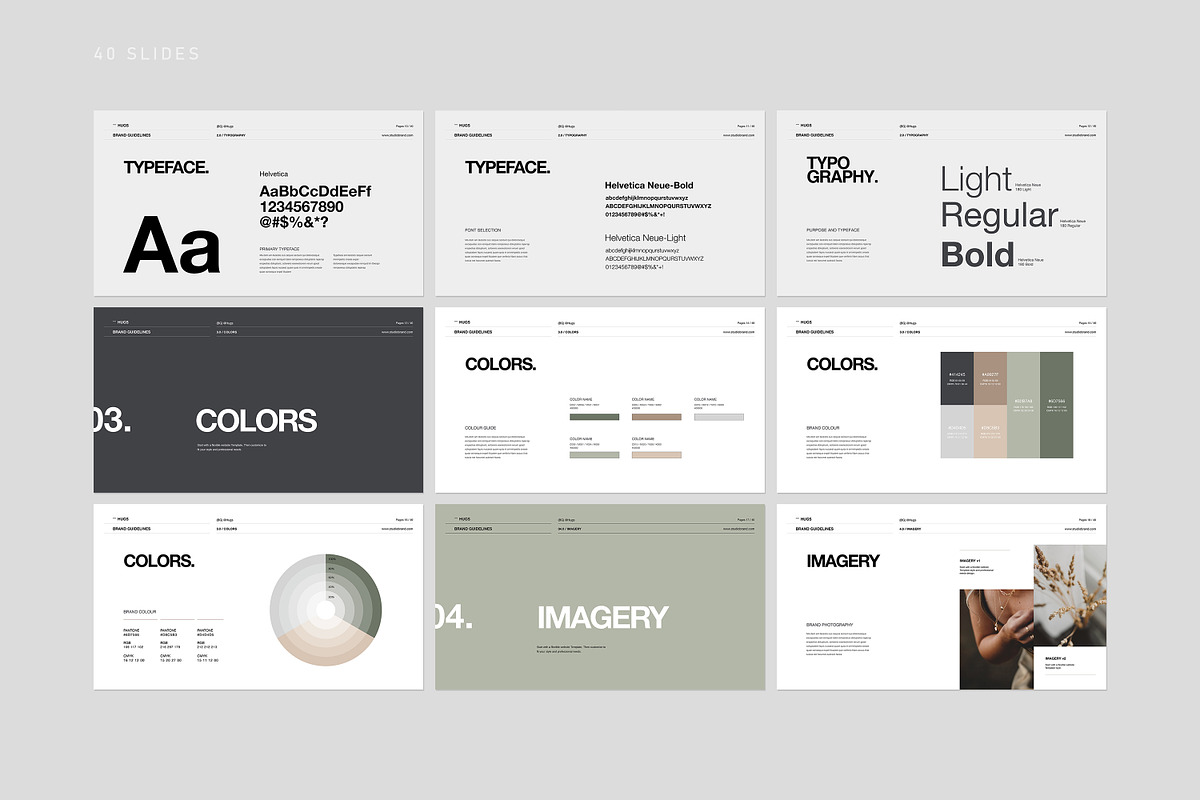 HUGS | Brand Guidelines, a Presentation Template by creathrivestudio (Photo 12 of 15)