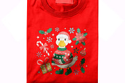 Retro Christmas Goose T Shirt Design, a Seasonal Illustration by Unique Design Team (Thumbnail 7 of 7)