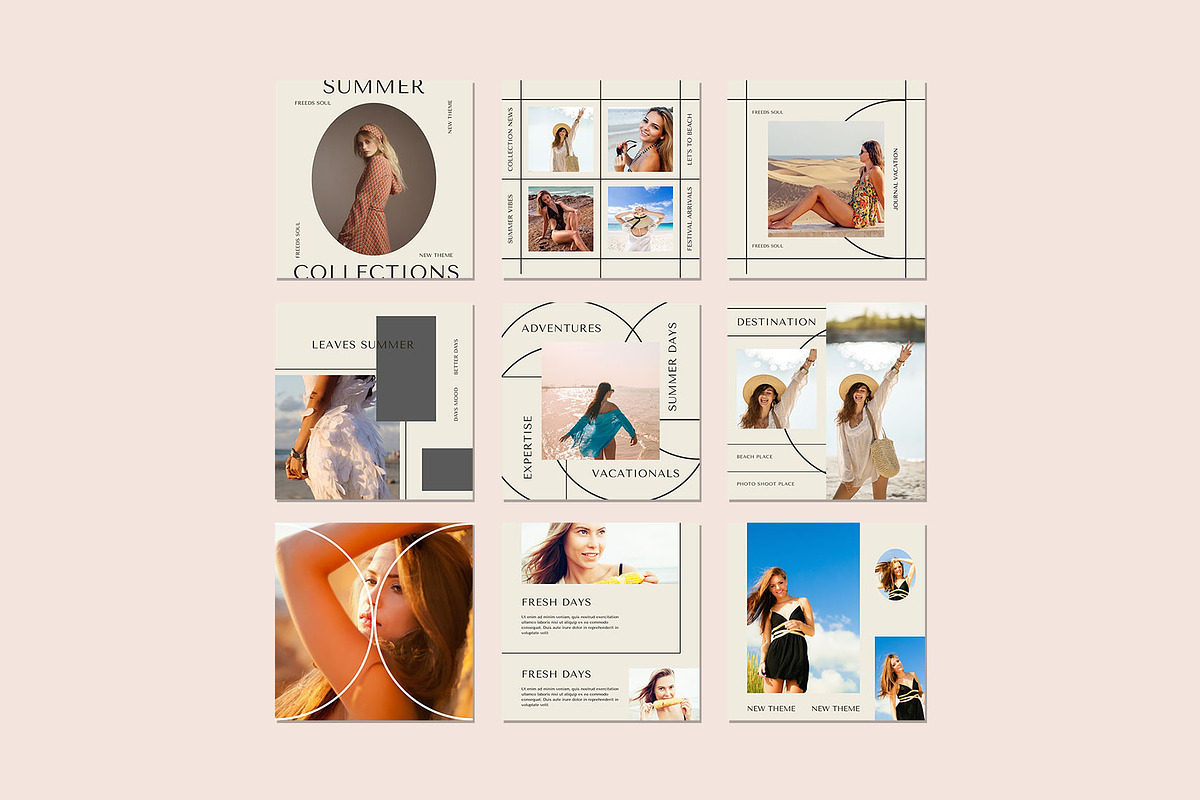 Hype Summer Instagram | Canva & PSD, a Social Media Template by Azruca (Photo 4 of 18)