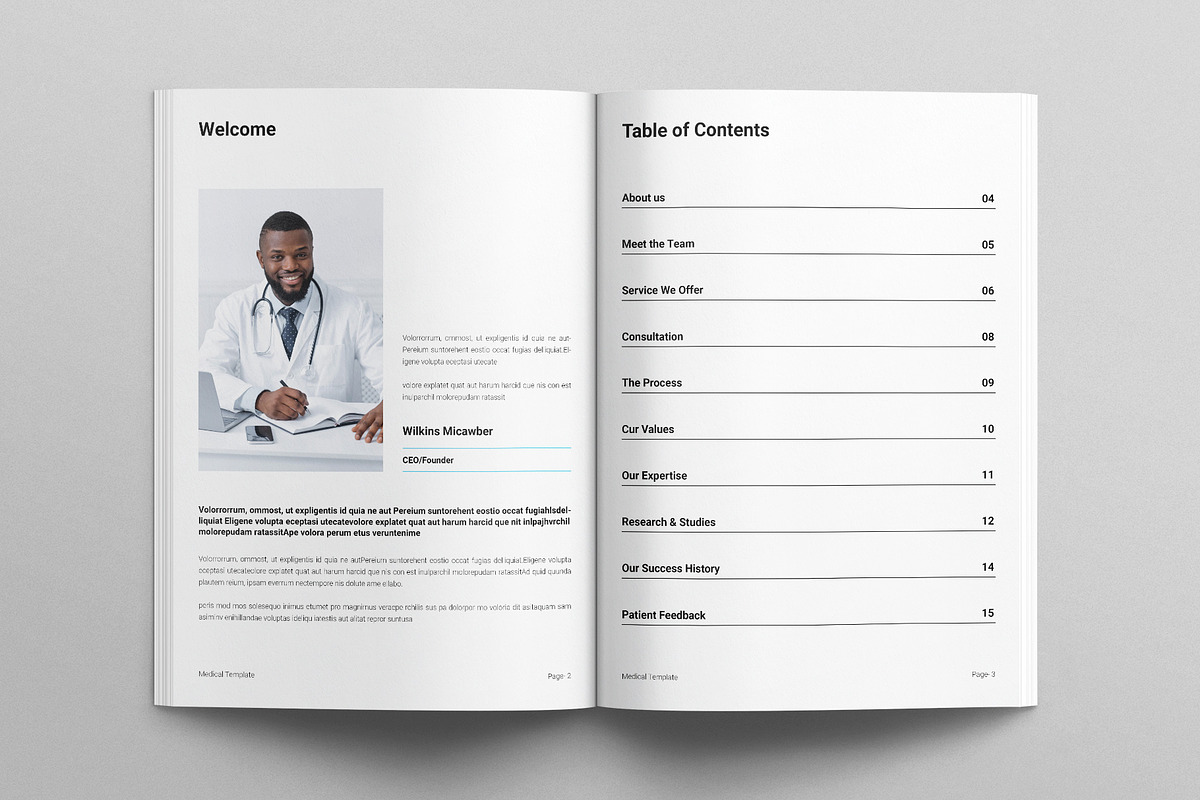 Medical Brochure Template, a Brochure Template by E-Type (Photo 2 of 7)