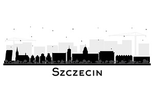 Szczecin Poland City Skyline.