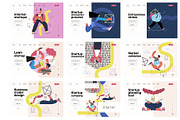 Startups flat vector illustrations, a Templates & Theme by Grivina's shop (Thumbnail 30 of 45)