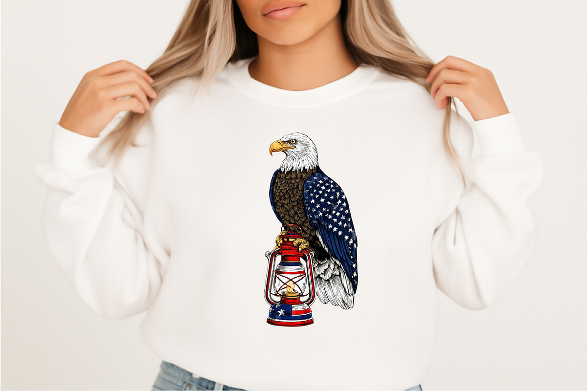 4th of July Eagle Patriotic Clipart, an Illustration by SVGArt (Photo 9 of 9)