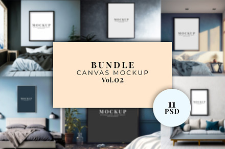 Bundle Frame Canvas Mockup Vol.02