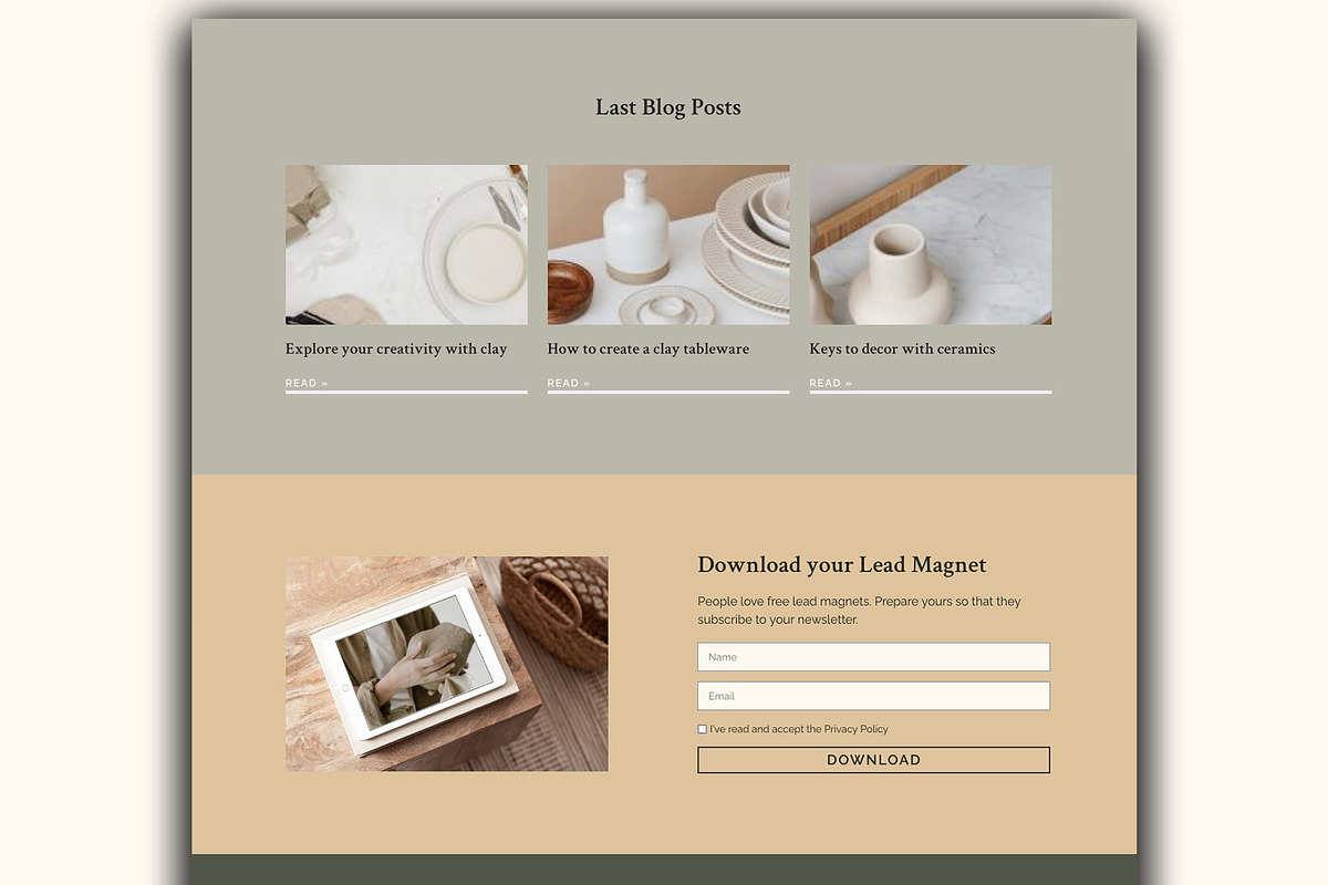 Home Page Elementor Template WP, a WordPress Template by Eva Cogollos Studio (Photo 6 of 6)