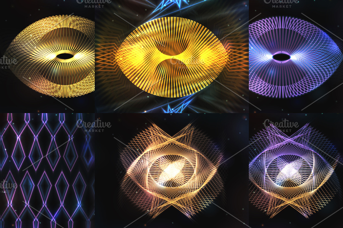 SET  21  Shining abstract background, a Flyer Template by Nadin_Lebedeva (Photo 10 of 10)