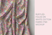 Ruffled folds on Cotton fabric psd, a Shirt Mockup by jenartstudio (Thumbnail 2 of 2)