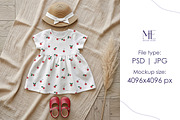 Cotton Fabric Dress Mock up, a Shirt Mockup by Mie Mockup Studio (Thumbnail 4 of 7)