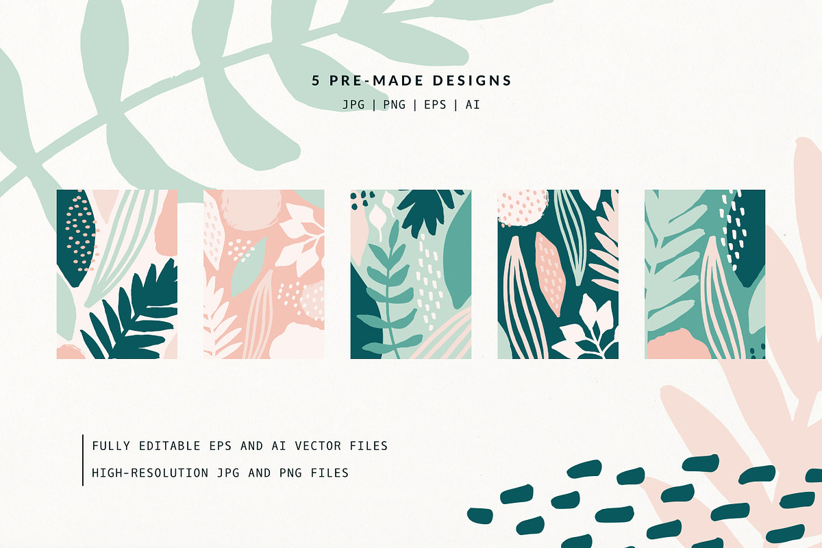 Spring Mood | Patterns + Elements, a Pattern Graphic by Studio Fevrier (Photo 7 of 9)