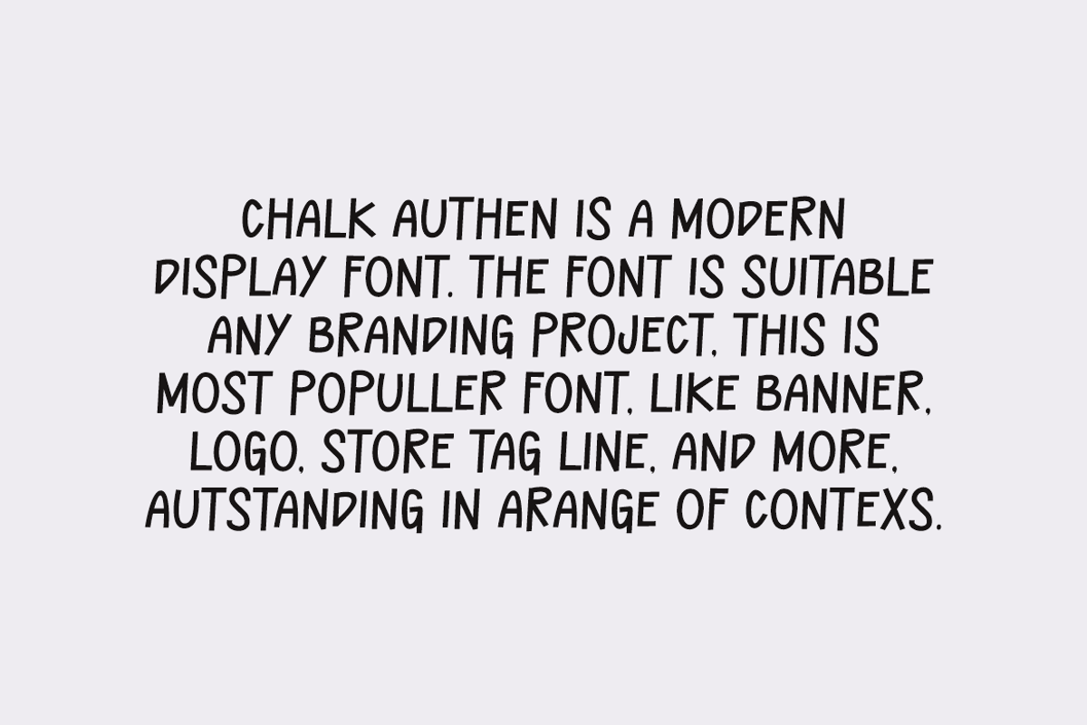 Chalk Authen - Marker & School Font, a Handwritten Font by QR Design Studio (Photo 3 of 6)