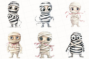 Minimalist Halloween Mummy Clipart, an Illustration by OK Design (Thumbnail 5 of 5)