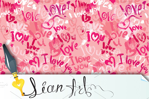 Seamless Pattern With Hearts