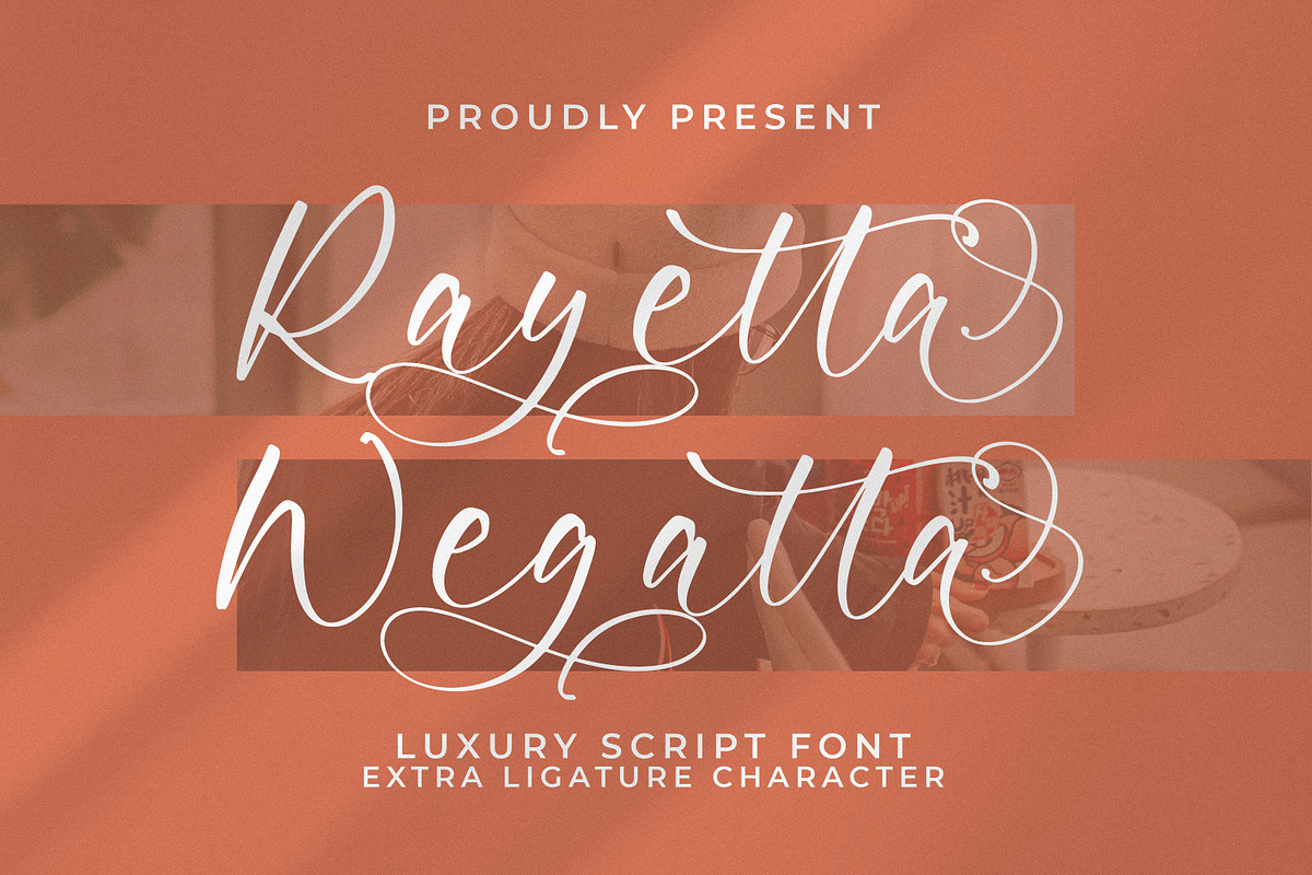 Rayetta Wegatta, a Script Font by Integritype Studio (Photo 1 of 15)