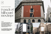 6-pack of billboard mockups, a Mockup by ReAffirm (Thumbnail 1 of 8)