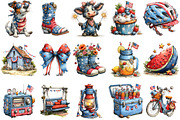 Whimsical Americana 4th of July Clip, an Illustration by OK Design (Thumbnail 3 of 6)