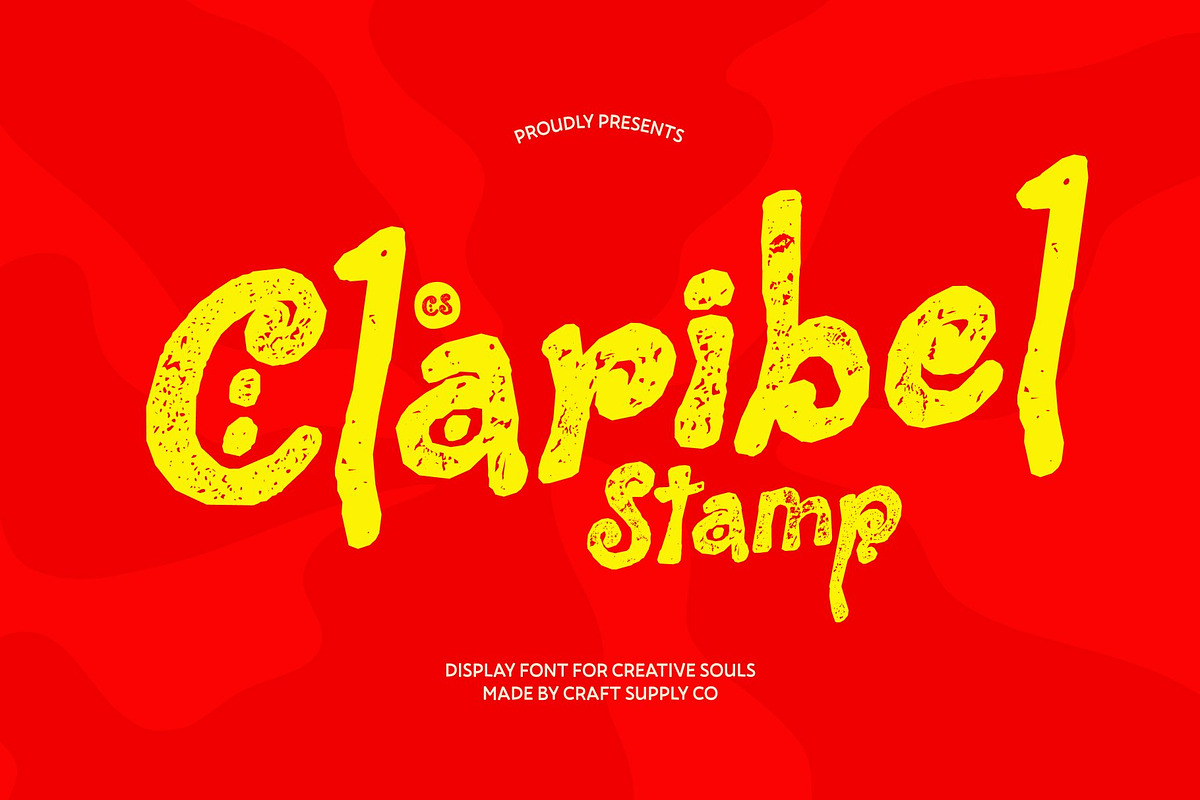 CS Claribel Stamp, a Handwritten Font by Craft Supply Co. (Photo 1 of 8)