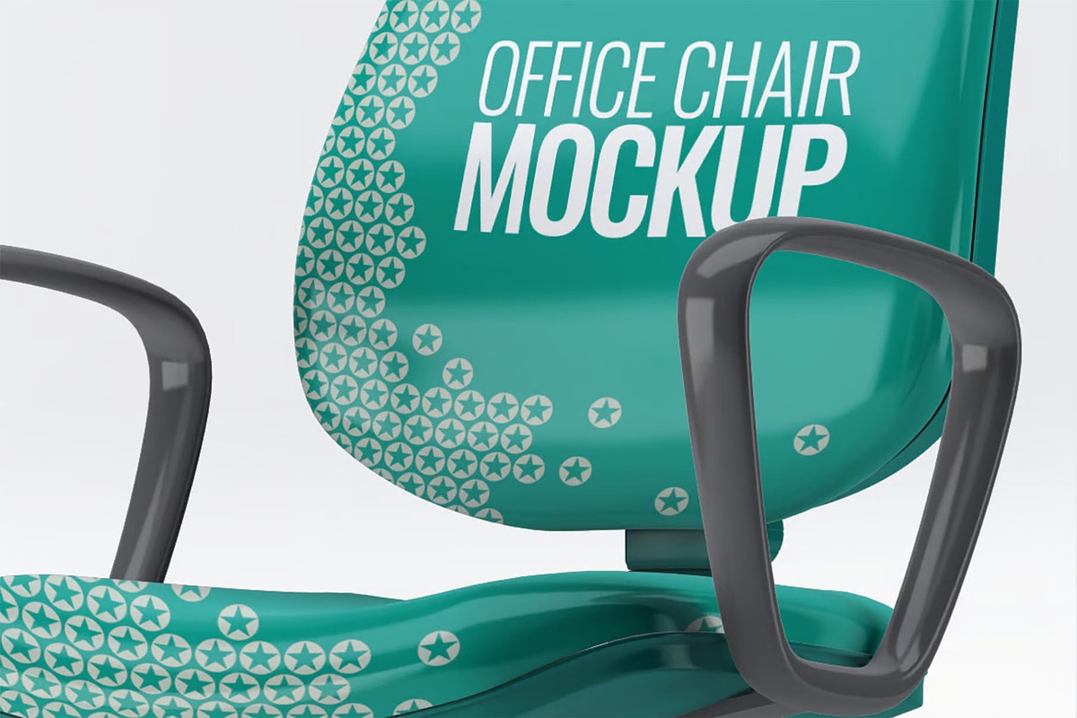Office Chair Mock-Up, a Product Mockup by DesignRushMarket (Photo 5 of 6)