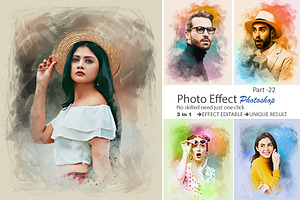 Portrait Photo Painting Template