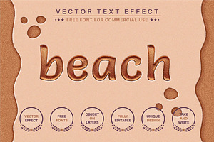 Sand - Editable Text Effect