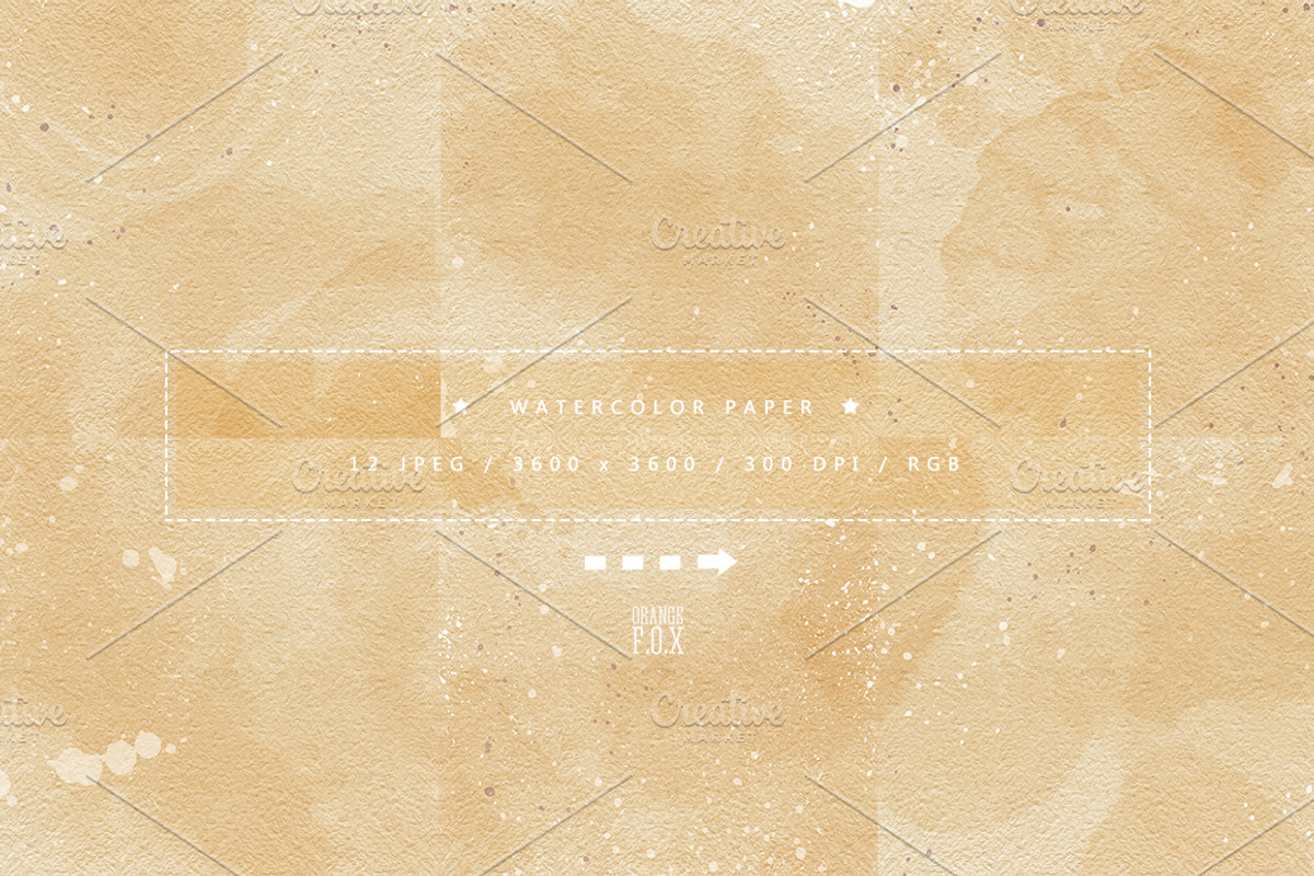 12 Watercolor Papers - Part 2, a Texture Graphic by Orange Fox (Photo 4 of 5)