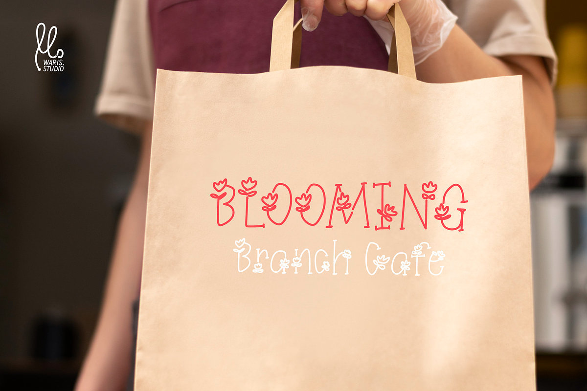 Blooming Branch Handwritten, a Handwritten Font by Waris Studio (Photo 5 of 8)