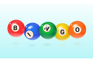 Realistic bingo balls. 3d lottery, a Sport Illustration by Stock-Smart-Start